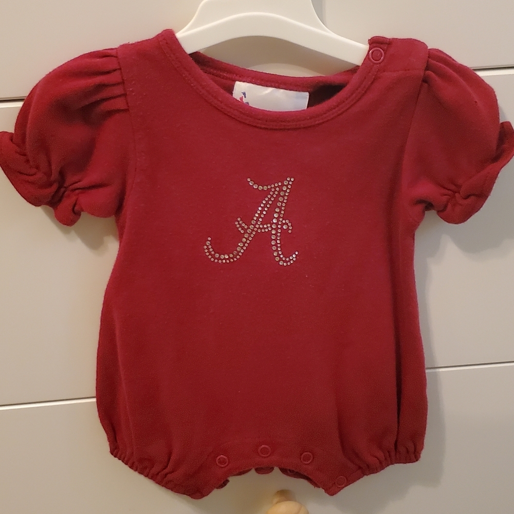 Red Alabama A Romper Two Feet Ahead 6m
